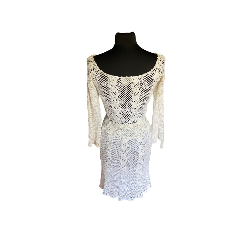 Vintage 80s crocheted skirt and top set - Picture 3 of 5